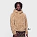 K1X Tag Logo Teddy Hoodie beige 105567 1