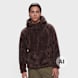 K1X Tag Logo Teddy Hoodie brun 105569 1