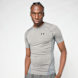 Under Armour UA HG Armour Comp SS black cinzento 107536 1