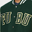 FUBU Fake Leather Wool Blend College Jacket schwarz 908 3