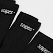 SNIPES 3 PACK - Small Logo Essential Crew Socks zwart 2072 2
