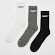 SNIPES 3 PACK - Small Logo Essential Crew Socks multicolor 2445 1