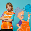 SNIPES Space Jam: A New Legacy Logo Character Pinstripe Mesh Tee wielokolorowy 2886 1