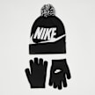 Nike Nan Swoosh Pom Beanie Glove Set negro 3073 1