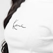 Karl Kani Small Signature Rib Long Sleeve blanco 1165 3