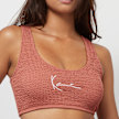 Karl Kani Small Signature Crinkle Bikini Top marrón 6102 3