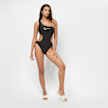 Karl Kani Small Signature One Shoulder Cutout Swimsuit czarny 6110 4