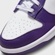 Nike Dunk Low Retro white/court purple/team orange Weiss 7335 7