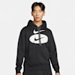 Nike Sportswear Swoosh League Men's Fleece Pullover Hoodie schwarz 7559 1