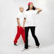 SNIPES College Tee M burgundy bijela 3435 5