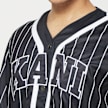 Karl Kani Serif Pinstripe Baseball Shirt noir 4108 3