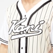 Karl Kani Varsity Block Pinstripe Baseball Shirt branco 4114 3
