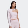 adidas Originals 80's Dance Cropped Cut-out Top rosa 4777 1