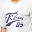 FUBU Varsity Baseball Jersey szary 11448 3