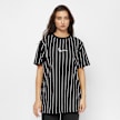 Karl Kani Small Signature Essential Pinstripe OS Tee black/white crna 11555 1