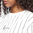 Karl Kani Small Signature Essential Pinstripe OS Tee blanco 11556 3