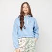 SNIPES Small Logo Paisley Cropped Oversized Hoodie blau 11804 1