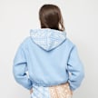 SNIPES Small Logo Paisley Cropped Oversized Hoodie blau 11804 2