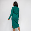 Karl Kani Retro Turtle Neck Slit Dress grün 11960 2