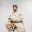 Karl Kani Varsity OS Teddy Zip Hoodie beige 12421 1