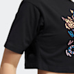 adidas Originals Love Unites Cropped Trefoil T-Shirt zwart 12604 7
