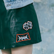 Karl Kani x Stranger Things Patched Synthetic Leather Skirt noir 12910 7