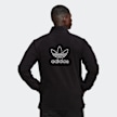 adidas Originals adicolor Trefoil Teddy Fleecejacke schwarz 10548 2