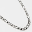 King Ice 6mm Stainless Steel Figaro Chain argent 15713 3