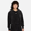 Nike Sportswear Women's Velour Cropped Pullover Hoodie czarny 16119 1