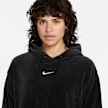 Nike   Sportswear Women's Velour Cropped Pullover Hoodie preto 16119 3