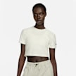 Nike   Air Short-Sleeve Crop Top beż 16128 1