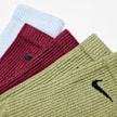 Nike 3 PACK - Everyday Plus Cushioned Training Crew Socks verde 17021 2