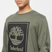 Timberland Long Sleeve Front Stack Logo Tee (Regular) blanc 17286 3