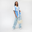 Karl Kani College Block Pinstripe Baseball Jersey Shirt blu 17950 4