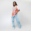 Karl Kani College Block Pinstripe Baseball Jersey Shirt naranja 17951 4