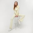 FUBU Signature Velours Flared Leggings beige 18079 6