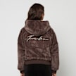 FUBU Signature Rhinestone Fur Jacket braun 18081 2