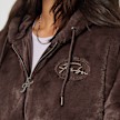 FUBU Signature Rhinestone Fur Jacket bruin 18081 3