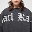Karl Kani Woven Signature OS Washed Crew grau 18136 3