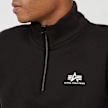 Alpha Industries Half Zip Sweater Small Logo noir 13014 3