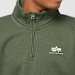 Alpha Industries Half Zip Sweater Small Logo zelena 13016 3