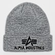 Alpha Industries 3D Beanie siva 13395 1