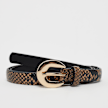 Urban Classics Snake Synthetic Leather Ladies Belt beige 13432 1