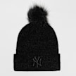 New Era WMNS Chenille Bobble Beanie MLB New York Yankees noir 13995 1