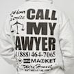 Market 24 Hr Lawyer Service Hoodie grau 14042 5