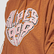 SNIPES Heart College Logo Cropped Ruched Hoodie smeđa 14692 4
