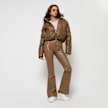 Sixth June Vegan Leather Pants brązowy 14768 5