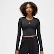 Jordan Sport Women's 2-in-1 Long Sleeve Top schwarz 14847 1