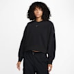 Nike Sportswear Plush Women's Mod Crop Crew-Neck Sweatshirt schwarz 14904 1