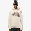 PEQUS Wide Awake Graphic Hoodie beige 15371 1